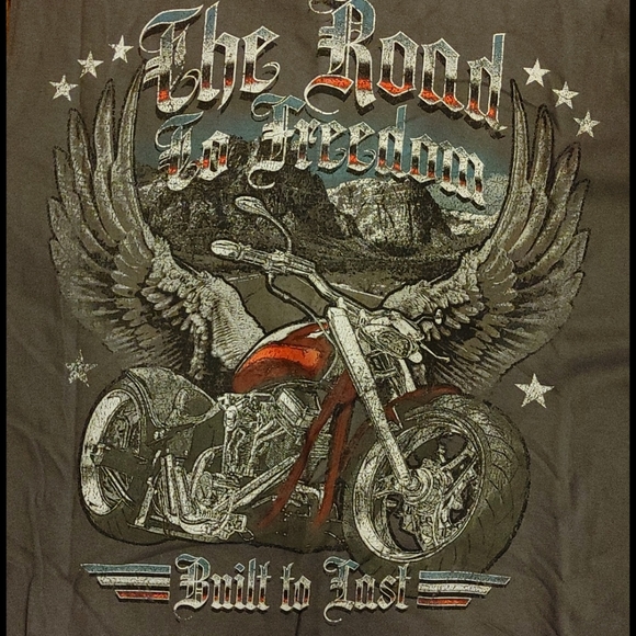 2 Celebrate Patriotic Graphic Muscle shirts - Picture 2 of 9